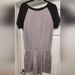 Black and gray women's romper size medium